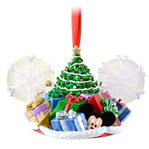 Limited Edition Christmas Tree Mickey Mouse Ear Hat Ornament