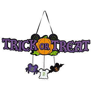 Halloween Trick or Treat Mickey Mouse Welcome Sign