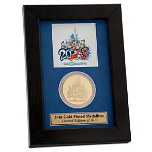 Walt Disney World 2013 Gold Plated Medallion