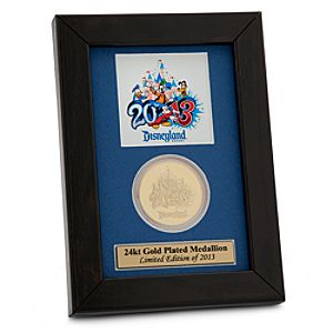 Disneyland 2013 Gold Plated Medallion