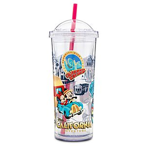 Disney California Adventure Tumbler with Straw