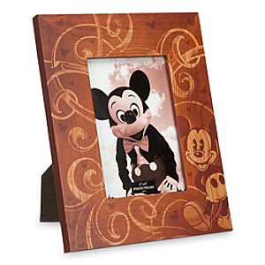 Mickey Mouse Illustrated Wood Photo Frame - 4 x 6