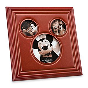 Mickey Mouse Icon Wood Photo Frame - Tri-Window
