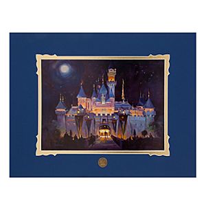 Sleeping Beauty Castle Deluxe Print by George Scribner