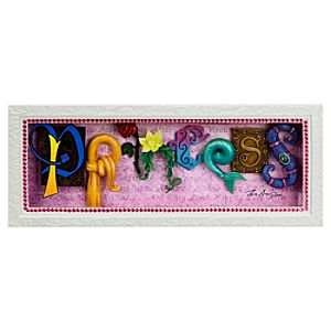 Disney Princess Icon Letters Shadowbox by Dave Avanzino