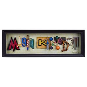 Magic Kingdom Icon Letters Shadowbox by Dave Avanzino