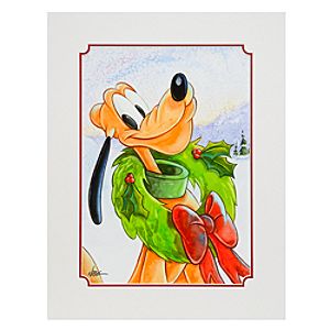Plutos Holiday Art Print by Randy Noble