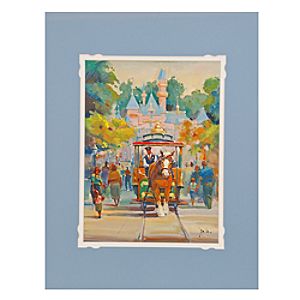 Disneyland Horse Drawn Carriage Art Print
