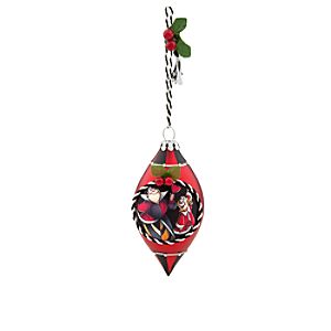 King and Queen of Hearts Glass Drop Ornament