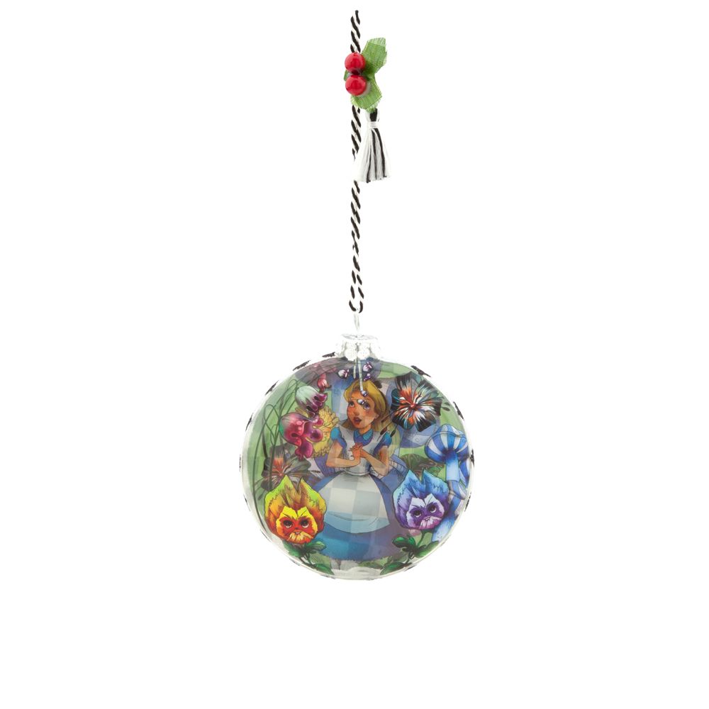 Alice in Wonderland Glass Ornament