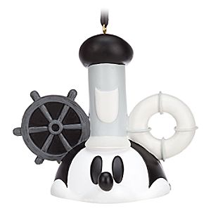 Mickey Mouse Ear Hat Ornament - Steamboat Willie