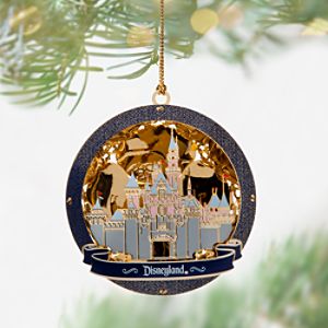 Sleeping Beauty Castle Gold Ornament