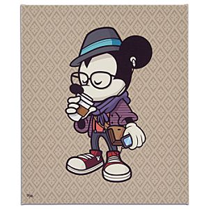 Mickey Mouse Hipster Mickey Giclée on Canvas - Gallery Wrapped - Large