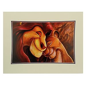 Simba and Nala Pride Love Everlasting Deluxe Print by Darren Wilson