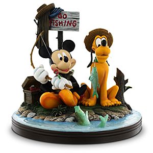 Mickey Mouse and Pluto Gone Fishing Figure