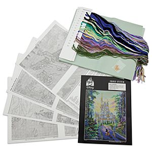 Walt Disney and Mickey Mouse Deluxe Cross Stitch Set - Walt Disney World