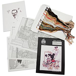 Walt Disney and Mickey Mouse Cross Stitch Set