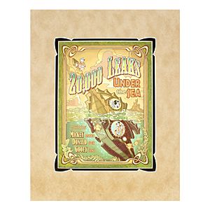 Mickey Mouse in 20,000 Leaks Under the Sea Deluxe Print by Mike Peraza