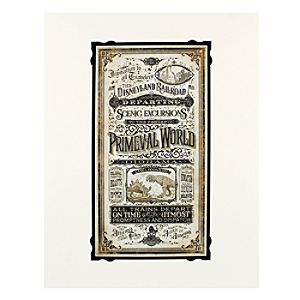 Disneyland Railroad Primeval World Deluxe Print by Jeremy Fulton
