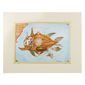 Donald Duck Donalds Steam Powered Submarine Deluxe Print by Mark Page