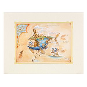 Goofy Goofys Pedal Powered Airship Deluxe Print by Mark Page