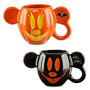 Mickey and Minnie Mouse Halloween Mug Set - Walt Disney World