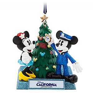 Mickey and Minnie Mouse Holiday Ornament - Disney California Adventure
