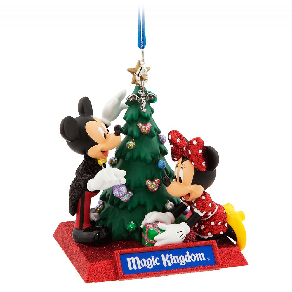 Mickey and Minnie Mouse Holiday Ornament - Magic Kingdom