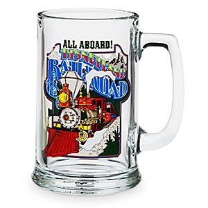 Disneyland Railroad Glass Mug