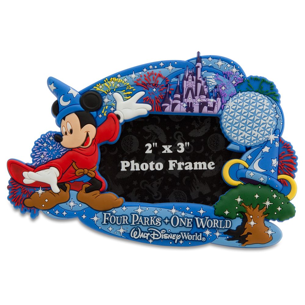 Walt Disney World Resort Sorcerer Mickey Mouse Photo Frame Magnet -- 2 x 3