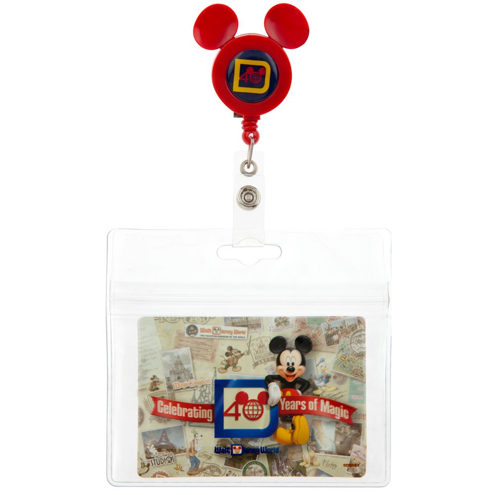 40th Anniversary Walt Disney World Fastpass Retractable Holder