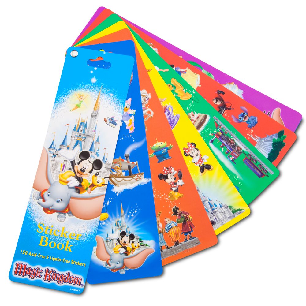 Disney Storybook Attractions Magic Kingdom Sticker Book