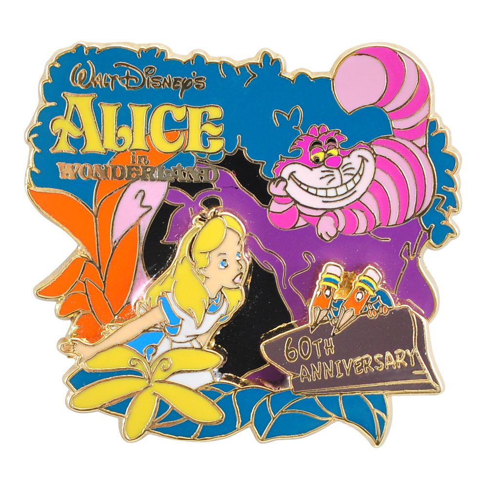 60th Anniversary Alice in Wonderland Pin
