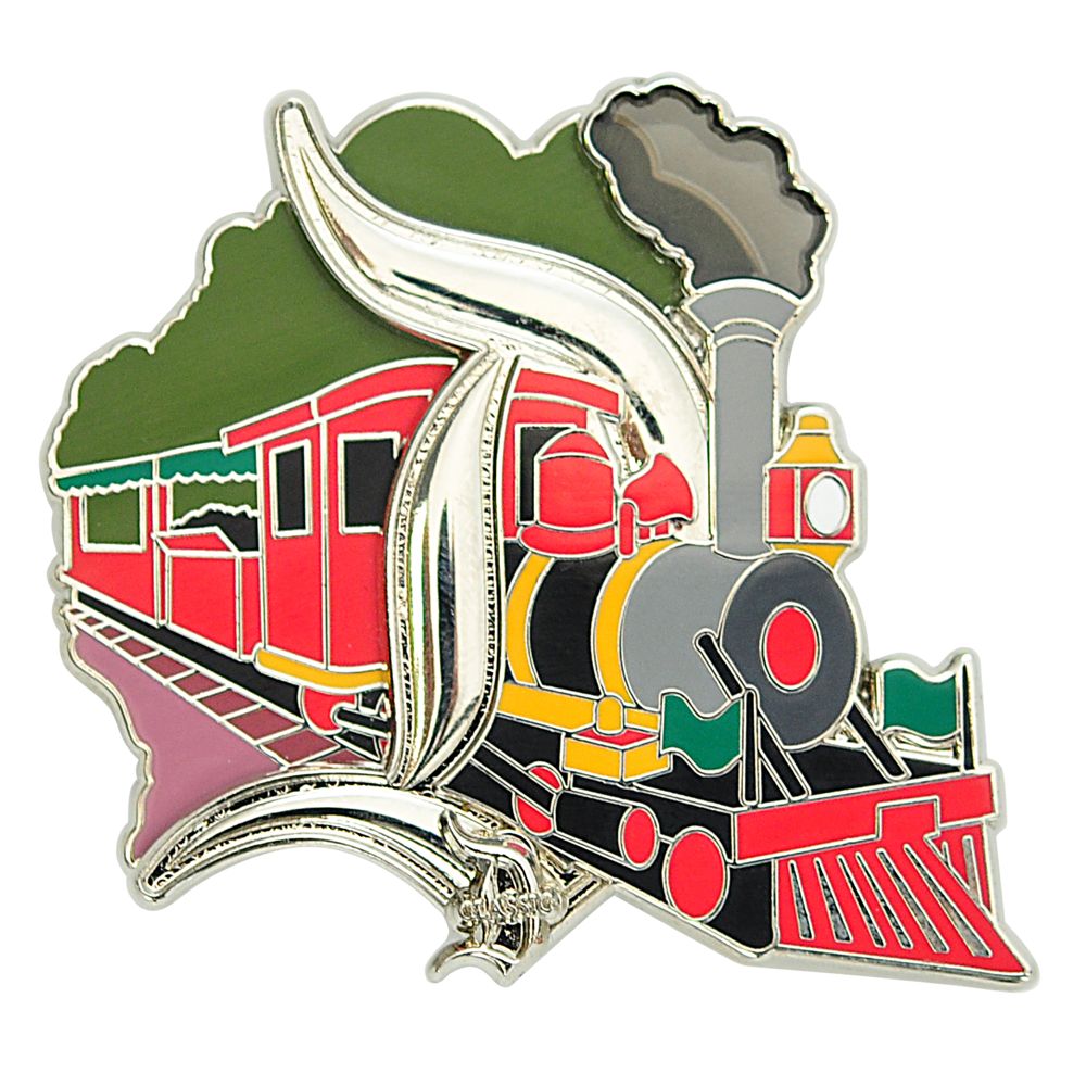 Gothic D Disneyland Railroad Pin