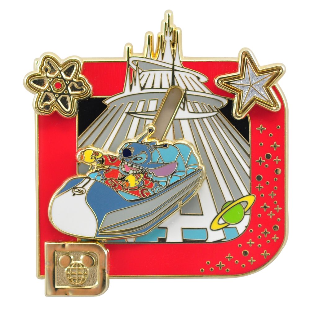 Classic D Collection -- Stitch Space Mountain Pin
