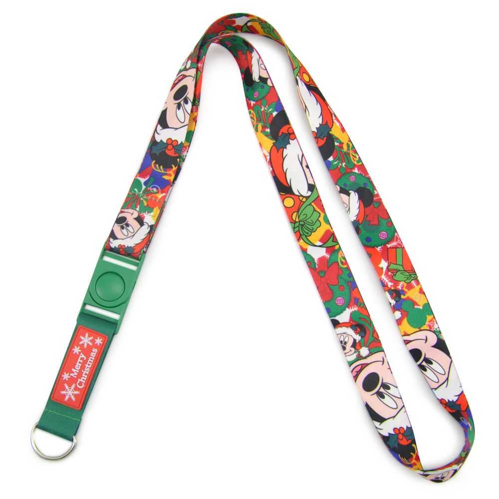Holiday Santa Mickey Mouse Lanyard