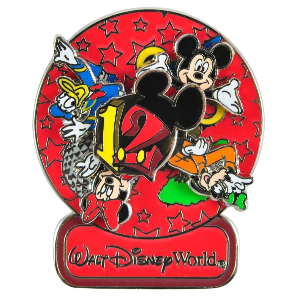 Spinner 2012 Walt Disney World Mickey Mouse and Friends Pin