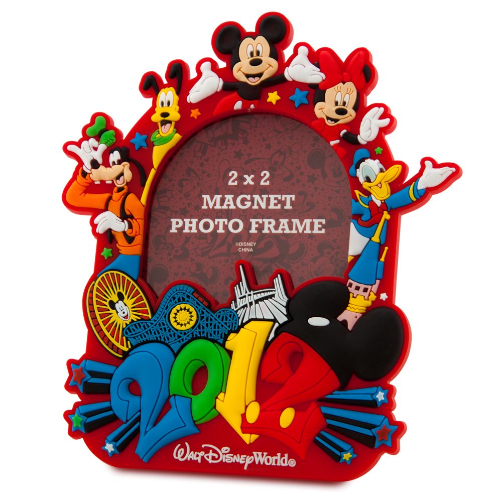 2012 Walt Disney World Mickey Mouse Magnet Photo Frame -- 2 x 2