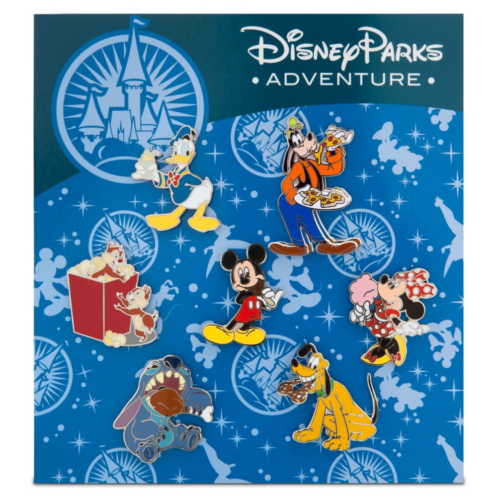 Disney Parks Adventure Mickey Mouse Pin Set -- 7-Pc.