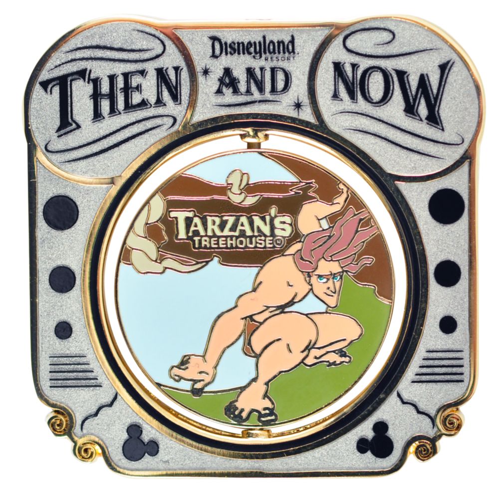Disneyland Then and Now Pin -- Swiss Family Treehouse & Tarzans Treehouse
