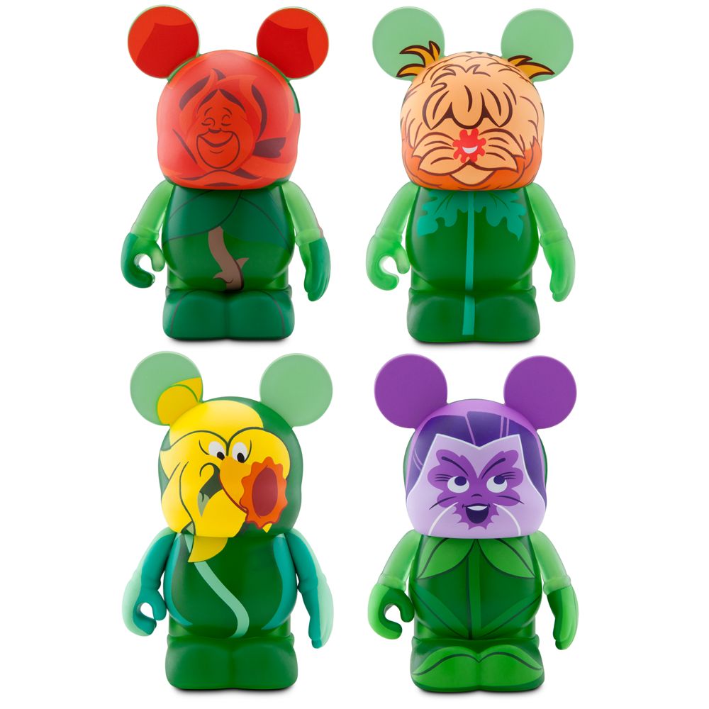 Vinylmation Alice in Wonderland Flower Figures Set -- 3 -- 4-Pc.