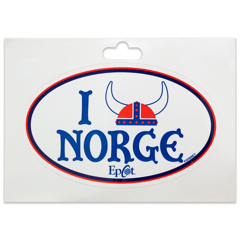 Epcot World Showcase Norway Pavilion I Helmet Norge Car Sticker