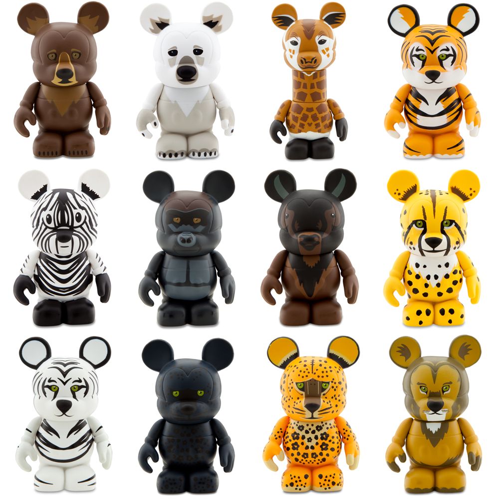 Vinylmation The Animal Kingdom Series 1 Figures -- 3 -- Tray of 24-Pc.