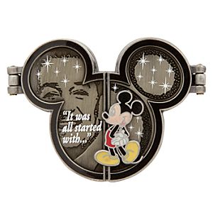 Walt Disney and Mickey Mouse Hinged Pin