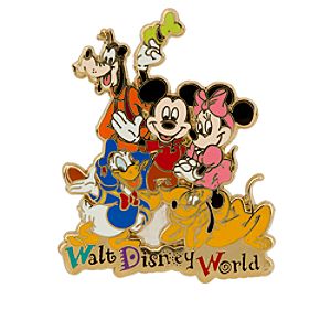 Mickey Mouse and Friends Pin - Walt Disney World