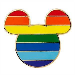 Mickey Icon Pin - Rainbow