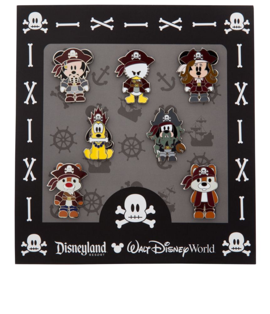 Mickey Mouse Mini Pin Set - Pirates of the Caribbean