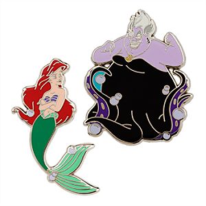 Ariel and Ursula Pin Set