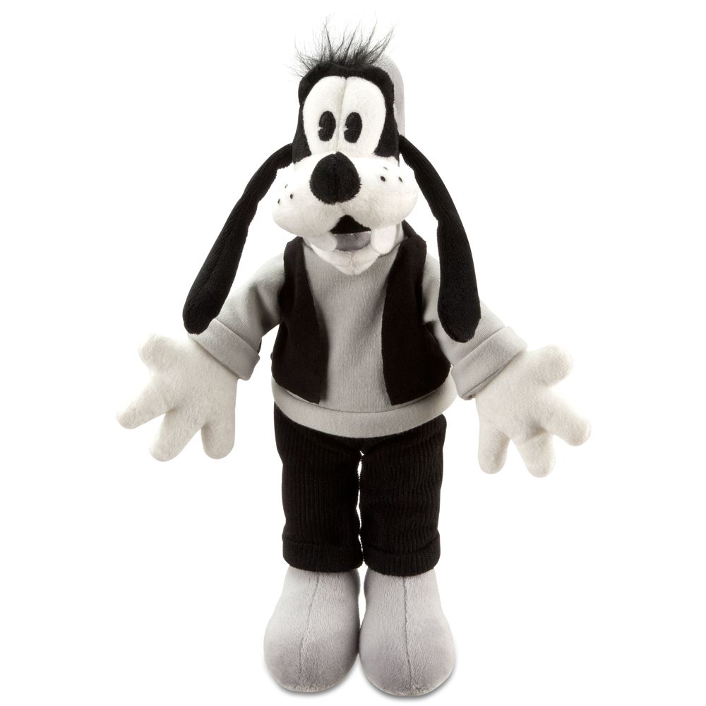 Black and White Goofy Plush -- 7 H