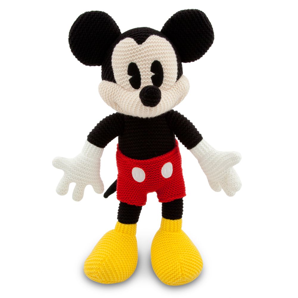 Crochet Knit Mickey Mouse Plush -- 16'' H